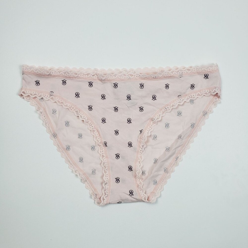 Victoria's Secret The Lacie Lace-Waist Bikini Panty Women's Medium VS Pink Print - Picture 3 of 16